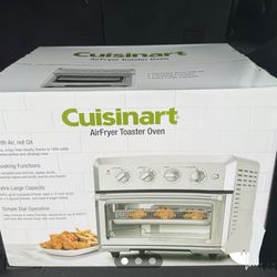 Cuisinart Air Fryer Toaster Oven Stainless Steel CTOA-122: 1800W, Convection Bake, Broiler, Cool Touch,