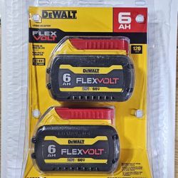 NEW DEWALT 2 Pack 6AH Battery