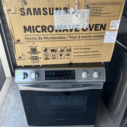 Samsung Stove And Microwave Stainless New