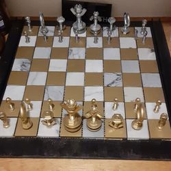 Homemade Chess Board. One Of A Kind 