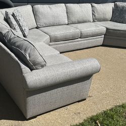 Modern Stone Gray 4 Piece Sectional 