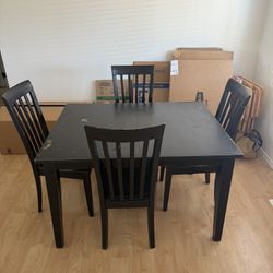 FREE! Dining Room Table 4 Chairs 