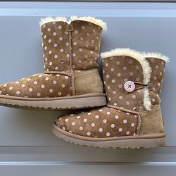 Pink Polkadot Uggs  