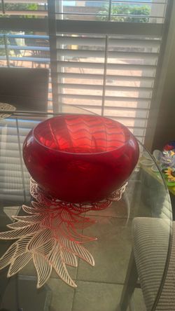 Red Vase