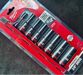 Milwaukee Shockwave 3/8" Drive Deep Impact Socket Set
