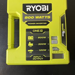 Ryobi 18V ONE+ 800 Watt Automotive Power Inverter (Tool Only)