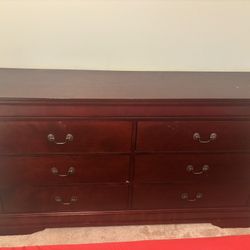 Wood Dresser With Mirror