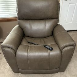 Flex steel power  Rocking Recliner With Heat  Massage Lumbar Head Rest