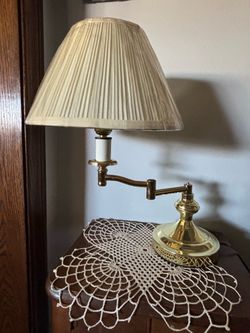 Brass desk lamp
