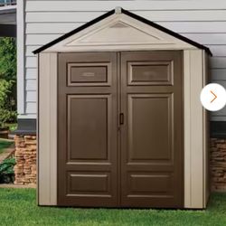 Big Maximum Junior, 3 ft. 5 in. x 7 ft. W x 8 ft. D Plastic Storage Shed,