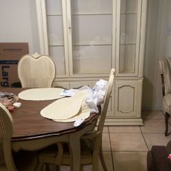 Antique White Dining Set 