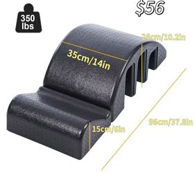😀 Pilates Spine Corrector Arc Barrel for Back Flexibility, Core Strength & Posture Support, Spinal Corrector Pilates Foam in Black