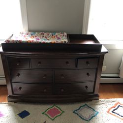 Wooden Changing Table & Dresser