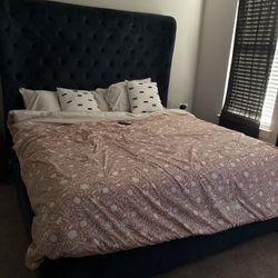 King Size Bedframe And Mattresses 