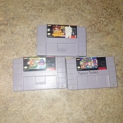 Super Nintendo Games All Three For $100 Authentic All Work Cleaning Tested Pickup In Glendale $100