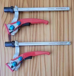 Pair of Quick Ratchet Bench Dog Clamp 3/4 Inch