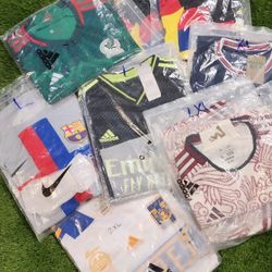 Soccer Jerseys (Mexico, America, Barcelona, PsG, Real Madrid,  Tigres)