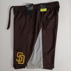 San Diego Padres Nike Men's Franchise Performance Shorts Standard Fit Small 