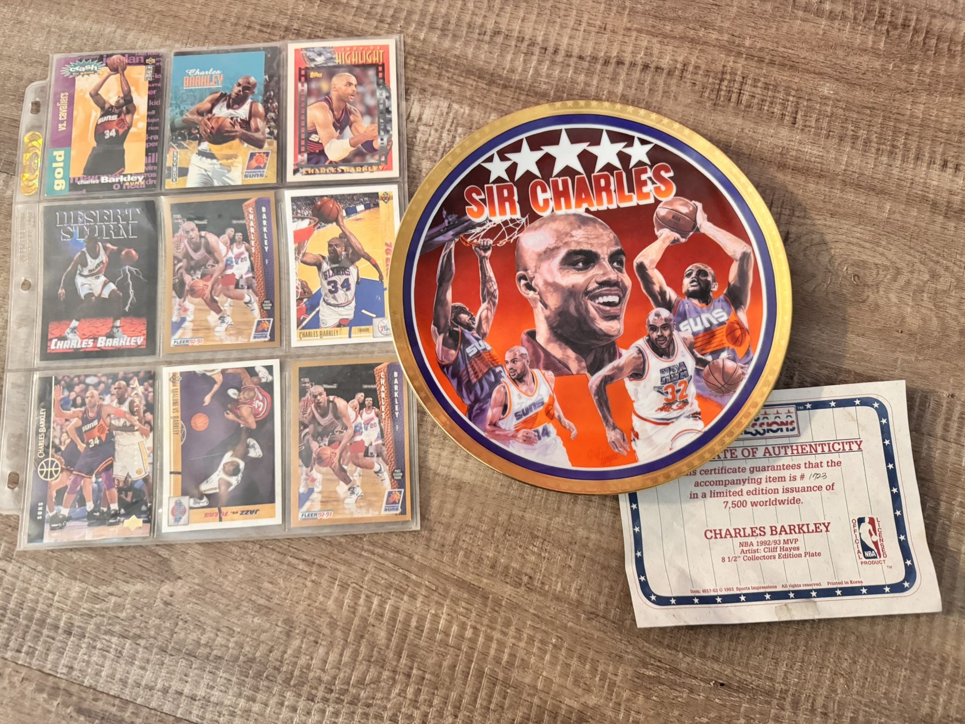 charles barkley plate And Cards