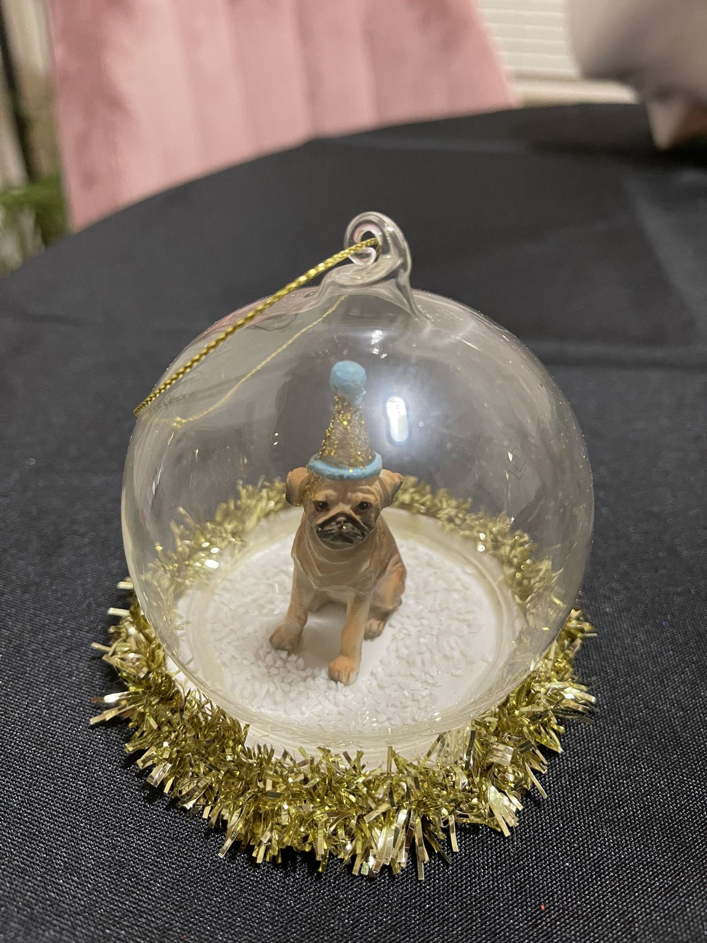 Super Cute Doggie Snowglobe Ornament