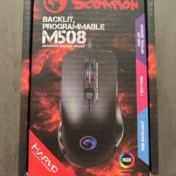 Scorpion Backlit Programmable M508 Advanced Gaming Mouse