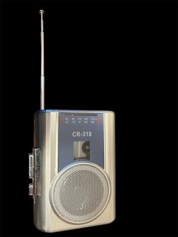 Vintage cassette recorder & radio