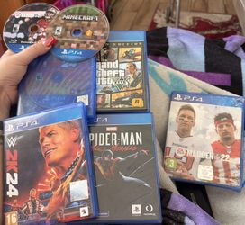 PS4 Game Lot – GTA 5, Spider-Man, Minecraft & More!