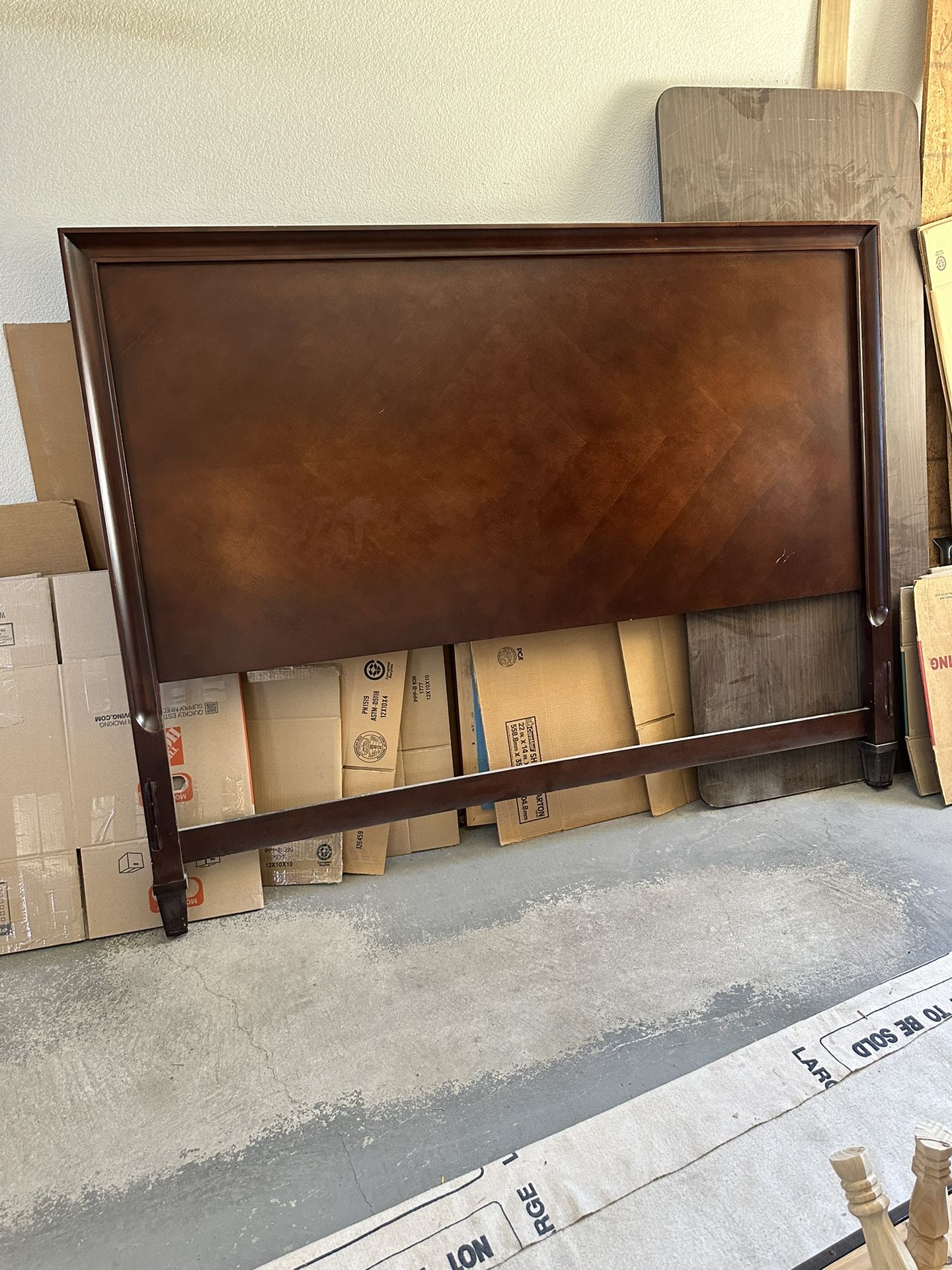 45 Cal King Headboard, Footboard And 2 Night Stands for Sale in