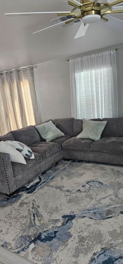 Sofa seccional gris
