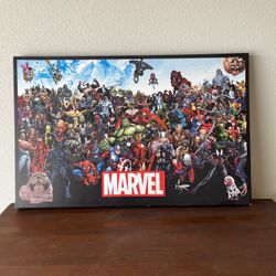 Marvel "The Lineup" Framed Wall Poster