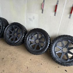 Tuff T05 wheels mounted with an Ironman 35X 12.50R22LT Country Road M/T tire
