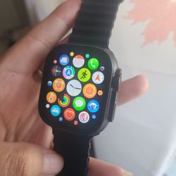 FULL BLACK smart Watch Reloj Smart Watch 49mm ***clearwater NOT APPLE, unlocked Brand New **