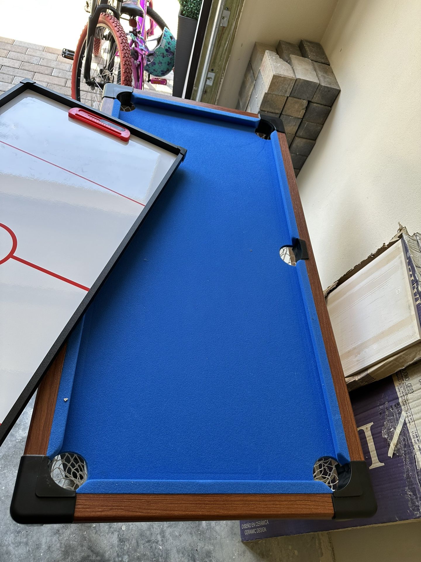 Combination Pool Table, Ping Pong, Air Hockey