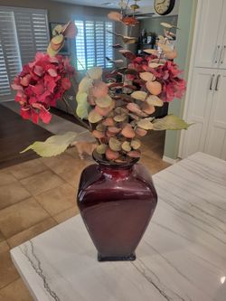 Vase with arrangement