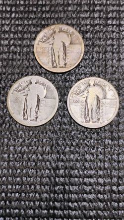 Standing Liberty Silver Quarter Coins