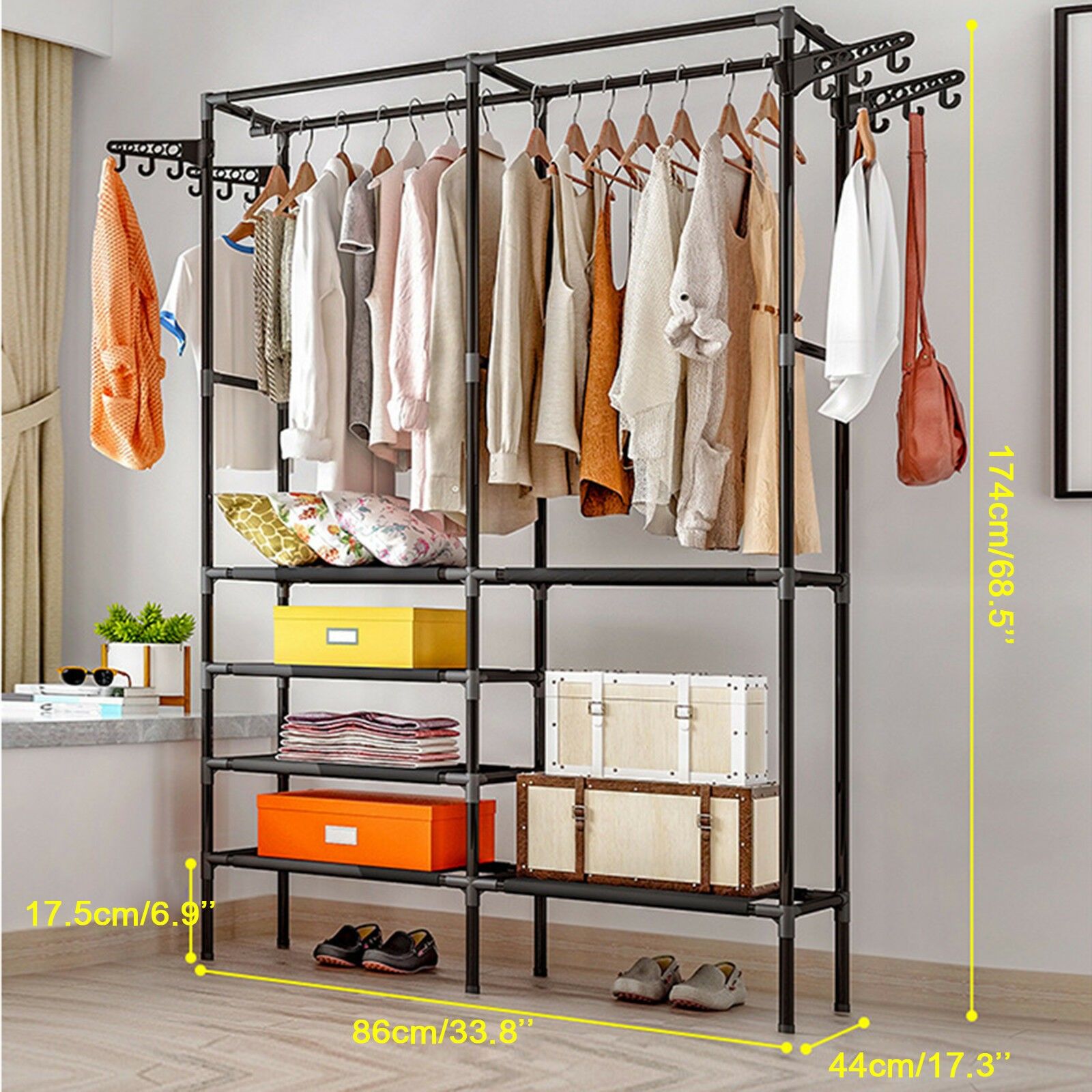 NEW Closet Storage Clothes Hanger Shoe rack for Home Bedroom Dry Shelf Dressing room Clothes Shop