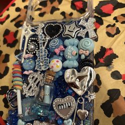 Blue themed junk case 🎀