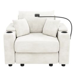 Modern Style Single Sofa With Usb Ports