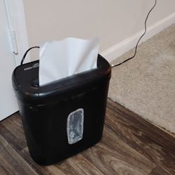 Paper Shredder
 - Amazon Basics 8 Sheet Cross Cut Paper Shredder
