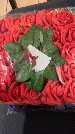Foam roses red