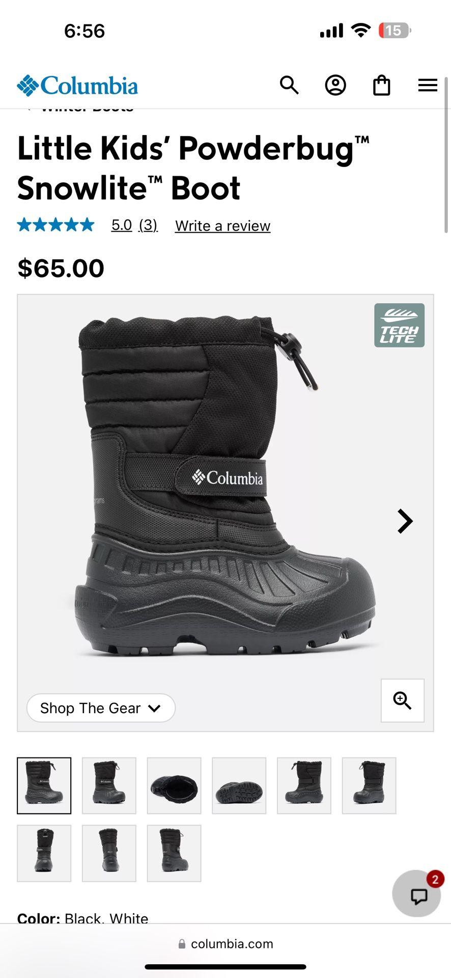 Columbia Snow Boots Toddler 8c