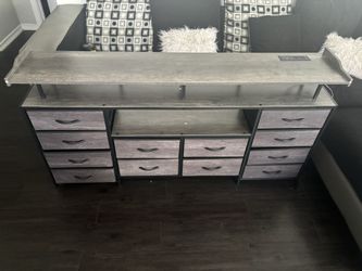 (Brand New) Dresser Stand With USB/12V Plug Ins (Very Nice) 80$