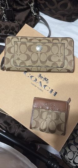 Brown coach wallets