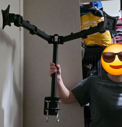 Duel monitor mount