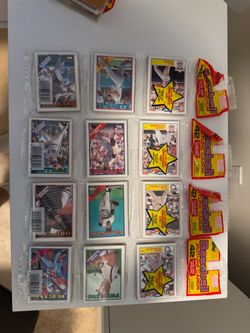 1987 Topps Baseball Cards Lot with Unopened Packs