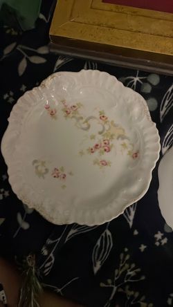 Two Vintage Carlsbad Porcelain Plates