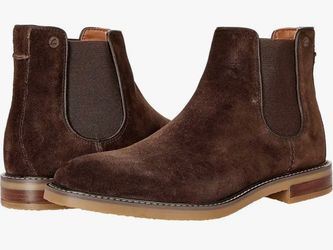 Mens Clarks Suede Chelsea Boots Size 8.5