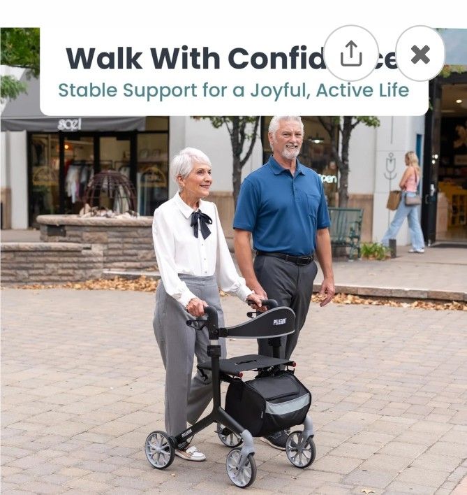 PELEGON ROLLATOR WALKER FOR SENIORS BALANCE