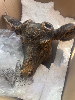 Moose Head Wall Mount Sculpture