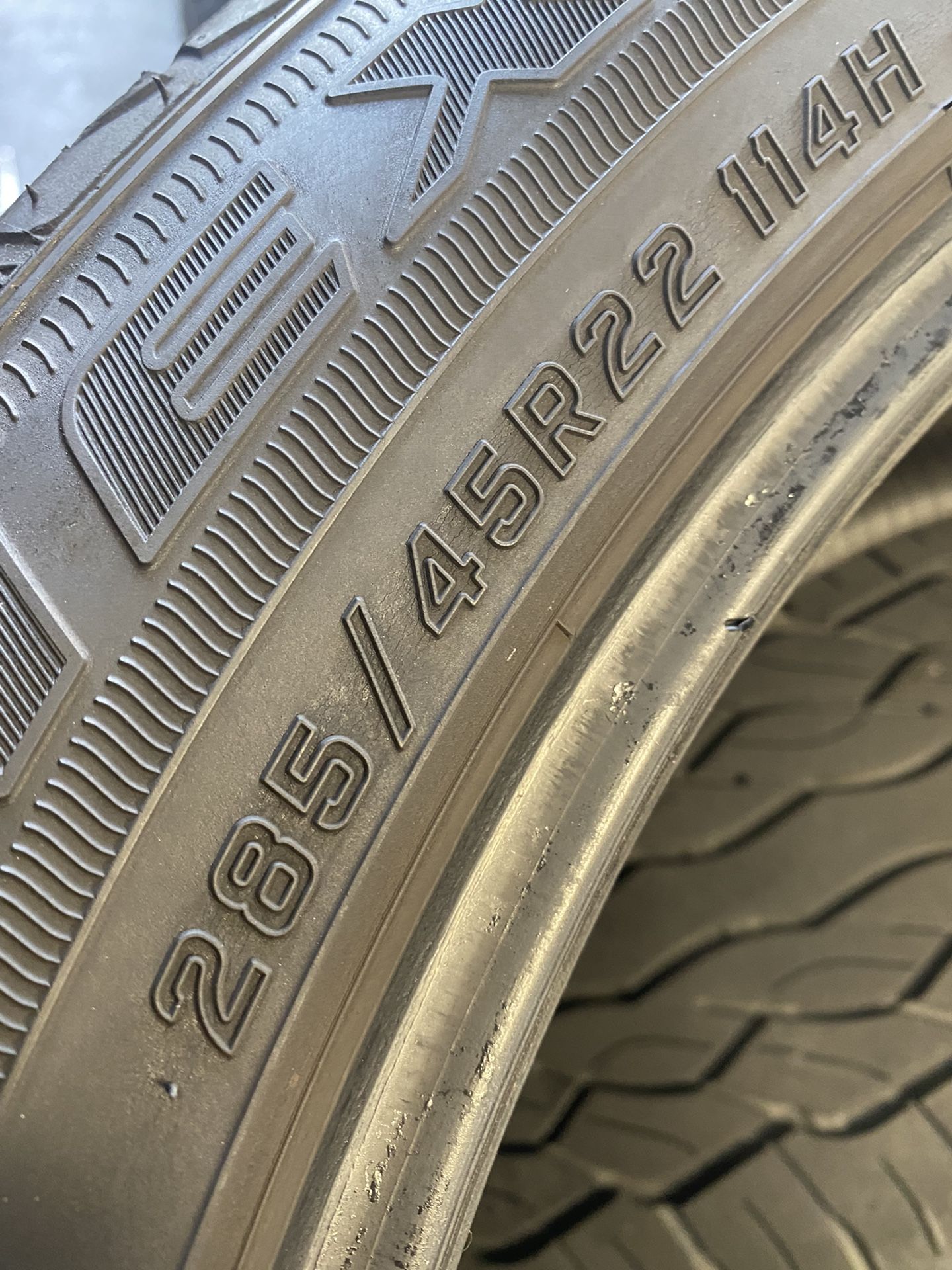 285/45/22 Falken (2 Tires) $80.00/ Both